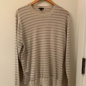 mens THEORY lightweight stretch stripe sweater